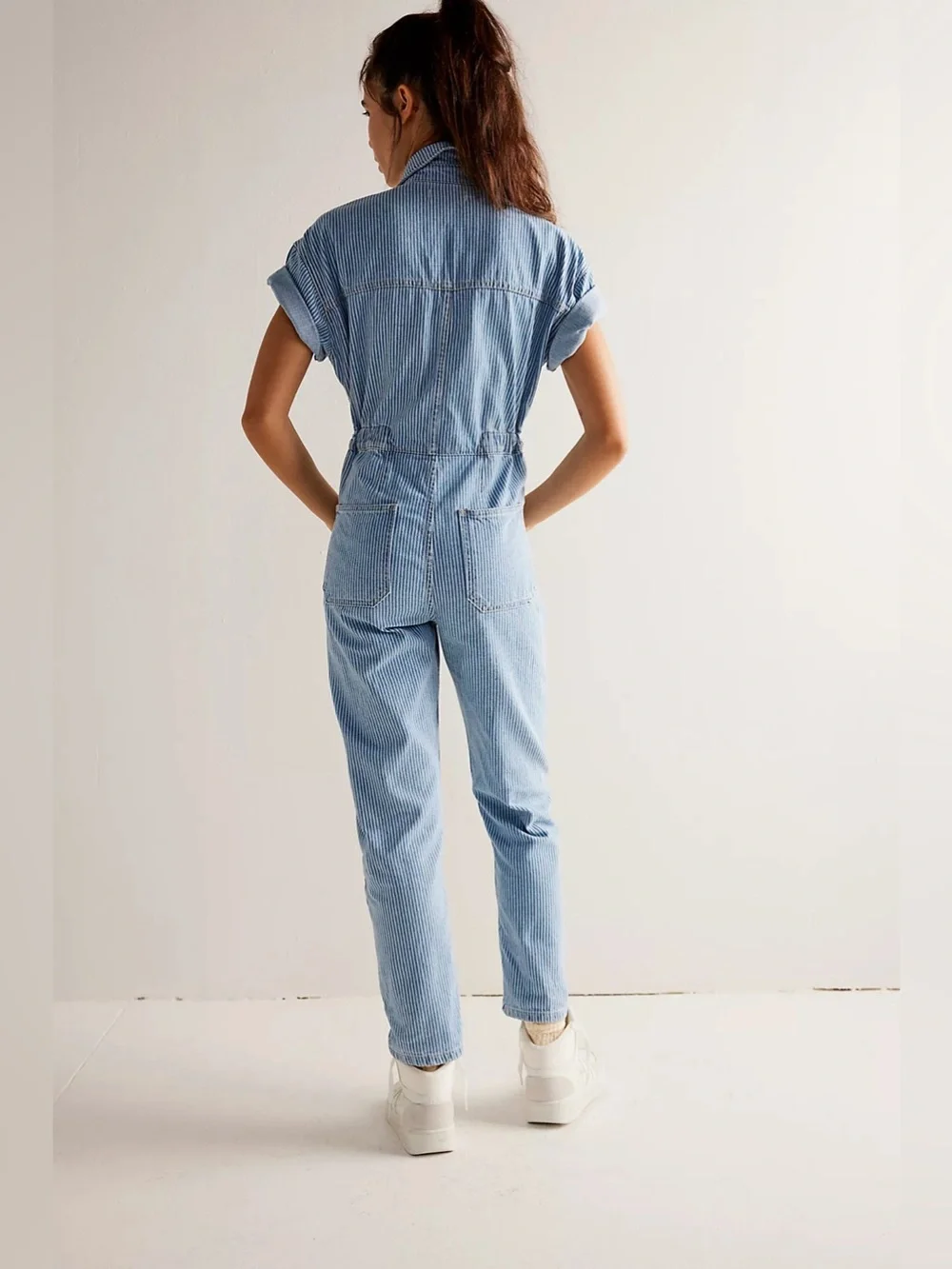 We The Free People Marci Railroad Stripe Coverall